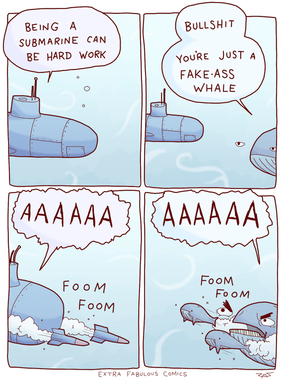 fake whale